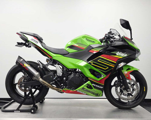 Kawasaki Ninja 400 + Ninja 500 Full LINK WORKS 3 Stainless / Carbon Exhaust System