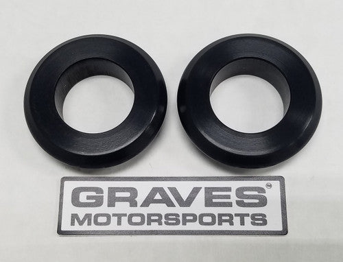 WORKS Kawasaki Ninja 400 + Ninja 500 Front Wheel Captive Spacers Kit