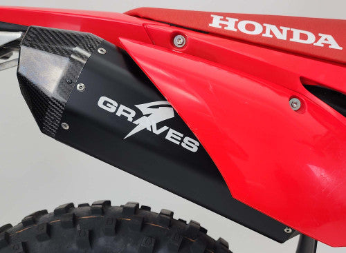 Honda CRF450RL / L / X Aluminum - Black Exhaust