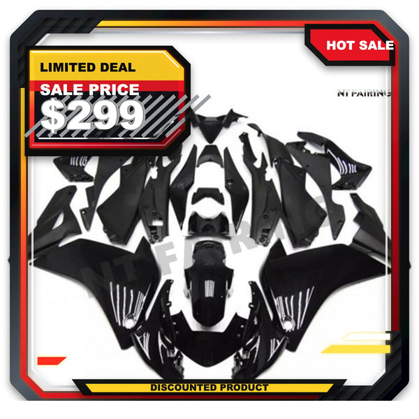 US STOCK NT Aftermarket Injection ABS Plastic Fairing Fit for CBR250R 2011-2014 Black N002 Available in CA
