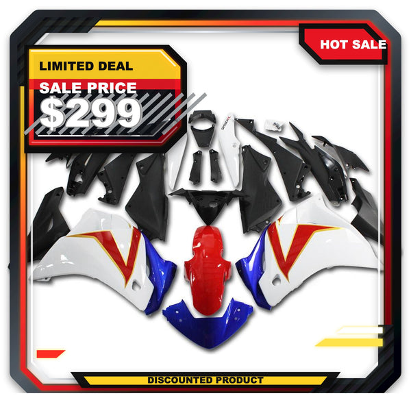 US STOCK NT Aftermarket Injection ABS Plastic Fairing Kit Fit for Honda CBR250R 2011-2014 Blue White Red N003 Available in TX