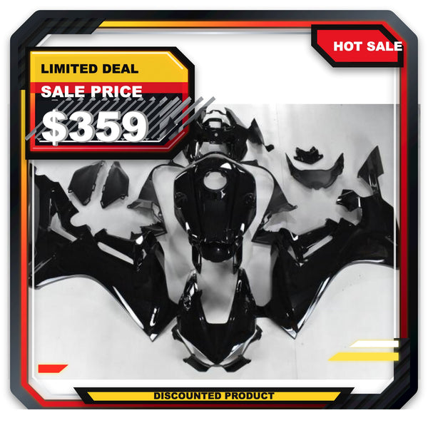 US STOCK NT Aftermarket Injection ABS Plastic Fairing Fit for CBR1000RR 2017-2023 Black N013 Available in CA