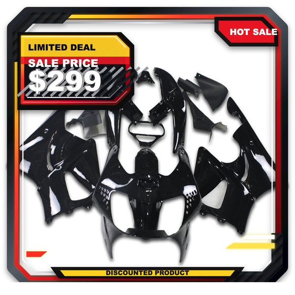 US STOCK NT Glossy Black Fairing Kit For CBR900RR 1998 1999 Honda CBR919RR N006 Available in CA