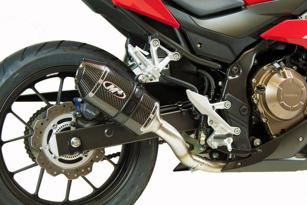 Carbon Fiber Slip On — Honda 2016-2026 CBR500/CB500F