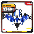 US STOCK Plastic Black Fit for Ninja 650R ER-6f 2009 2010 2011 Fairing Kit Blue Black N013 Available in TX