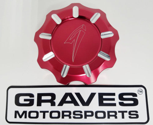 Kawasaki Teryx KRX 1000 Billet Machined Gas Cap - Red