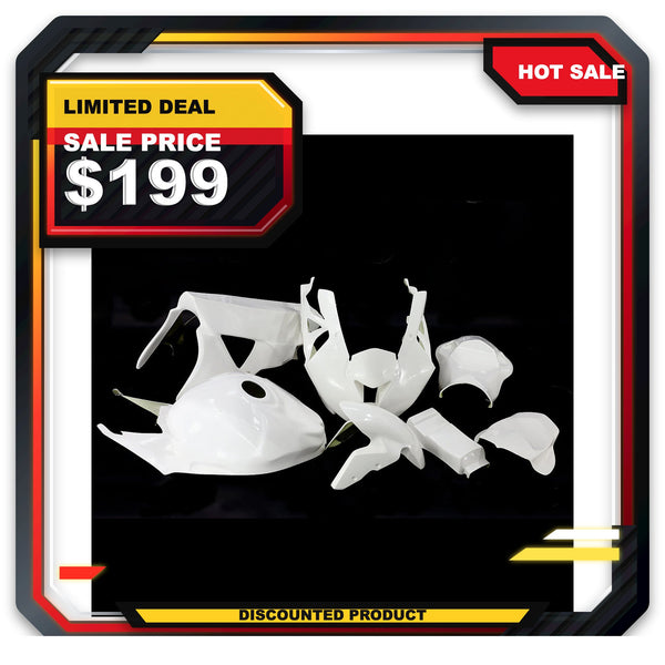 US STOCK NT Fiberglass Race Track Fairing Kit Fit for BMW S1000RR 2009-2011 Unpainted Available in CA