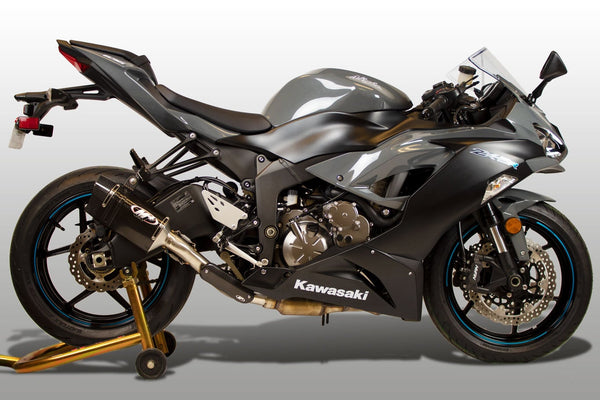 Tech 1 Carbon Fiber Slip On — Kawasaki 2009-2026 ZX6R