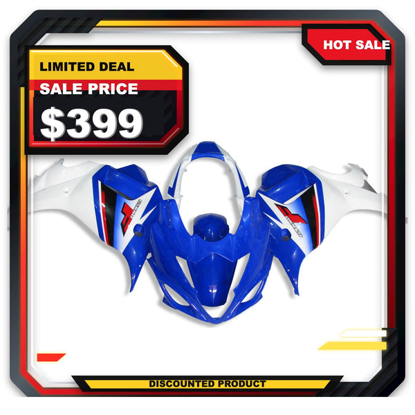 US STOCK NT Plastics Bodywork Blue White ABS Fairing Fit for 2008-2013 GSX 650F N001 Available in CA