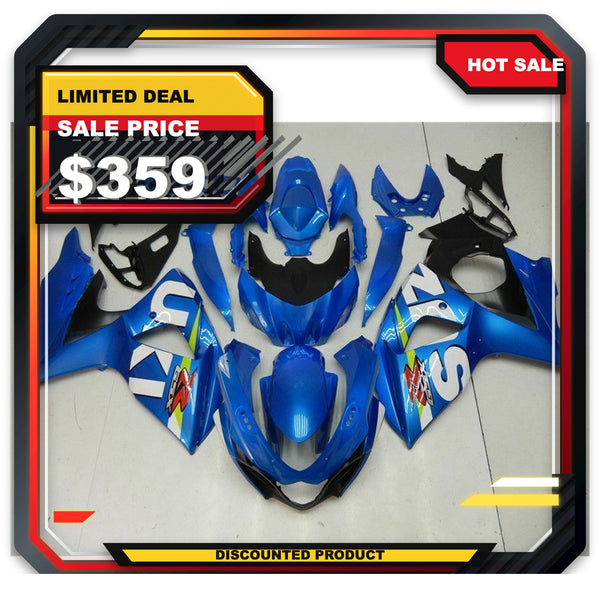 US STOCK NT Injection Plastic Fairing Bodywork Fit for 2009-2016 GSXR 1000 Blue N001 Available in CA