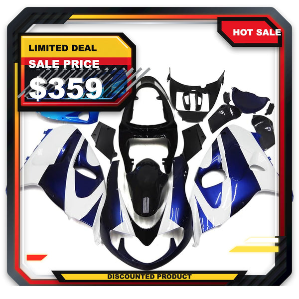US STOCK NT Aftermarket Injection ABS Plastic Fairing Fit for TL1000R 1998-2003 Blue White Black N030 Available in CA