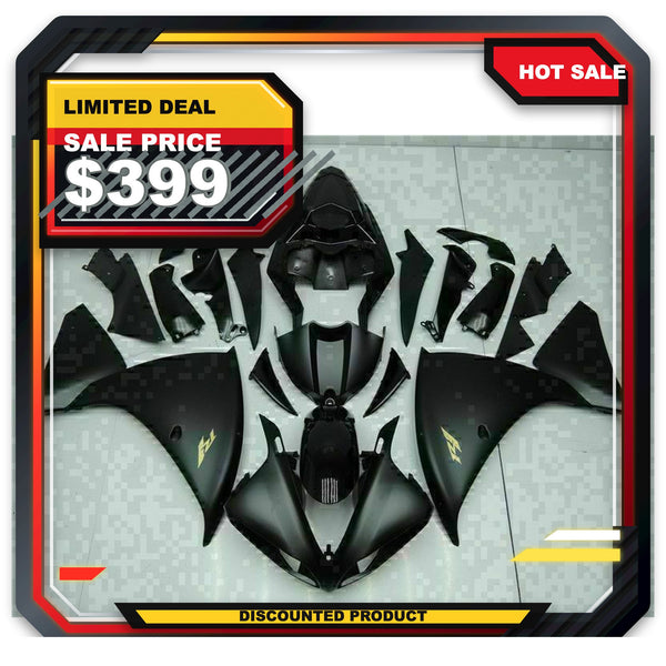 US STOCK NT Injection Black Plastic Fairing Kit Fit for Yamaha YZF R1 2009-2011 N027 Available in CA