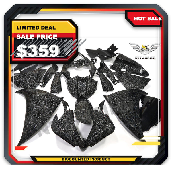 US STOCK NT Aftermarket Injection ABS Plastic Fairing Fit for YZF R1 2012-2014 Forged Carbon Fiber Look S02 Available in CA