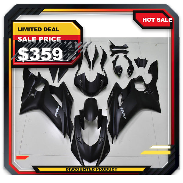 US STOCK NT Aftermarket Injection ABS Plastic Fairing Fit for YZF R6 2017-2023 Black N002 Available in CA