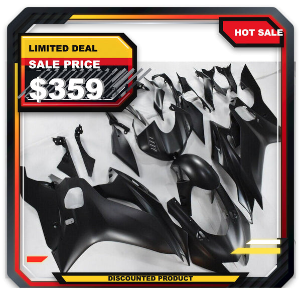US STOCK NT Aftermarket Injection ABS Plastic Fairing Fit for YZF R6 2017-2023 Black N002 Available in TX
