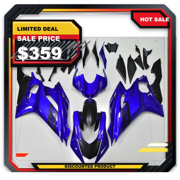 US STOCK NT Aftermarket Injection ABS Plastic Fairing Fit for YZF R6 2017-2023 Blue Black N006 Available in TX