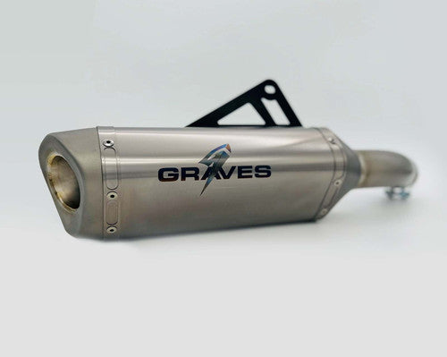 Kawasaki ZX-4RR ZX-4R Cat-Back Slip-on Titanium Exhaust