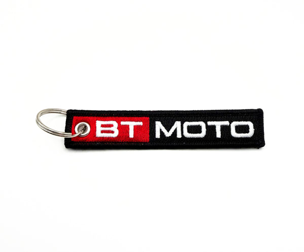 BT Moto Logo Embroidered Keychain